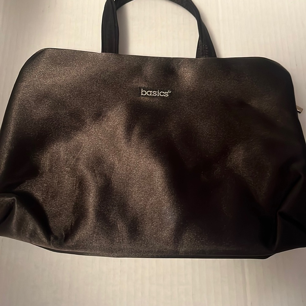 Basics black satin #cosmetic #makeup #travel #case